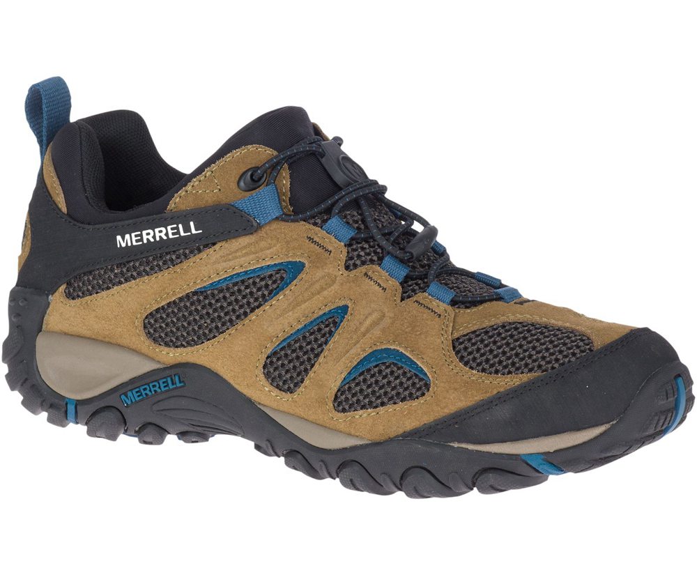 Buty Trekkingowe Merrell Męskie Brązowe/Czarne - Yokota 2 Stretch - 126785-RLJ